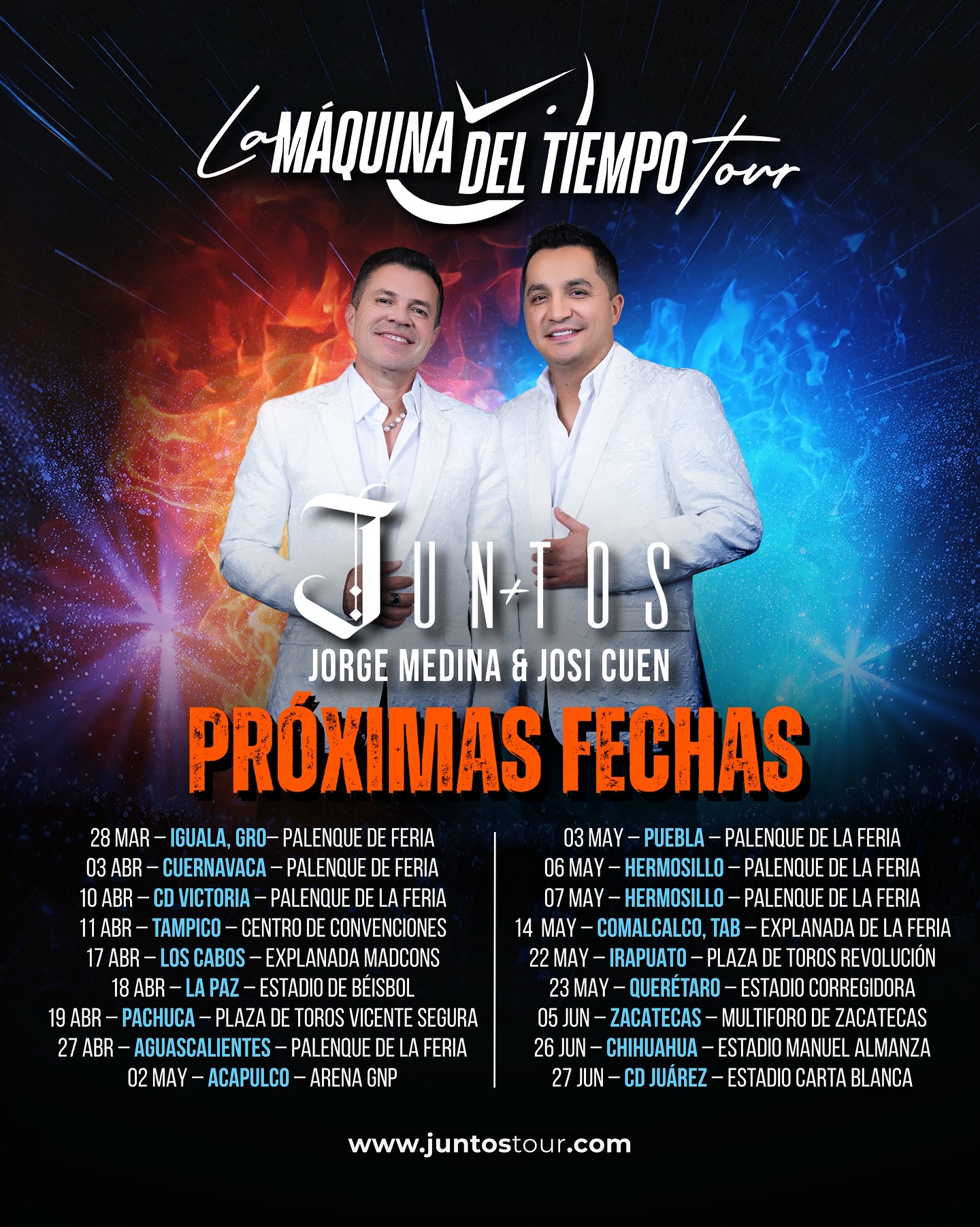 Jorge Medina JUNTOS Tour Poster 2026–2027