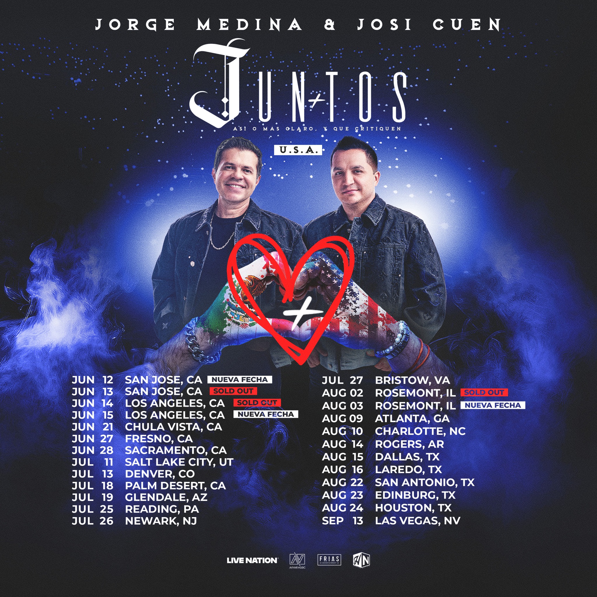 Jorge Medina JUNTOS Tour Poster 2025